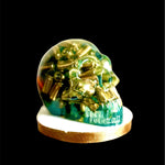 Emerald Green Skull w/ Brass Casings