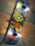 Bart Graffiti Skateboard Lamp