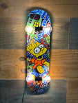 Bart Graffiti Skateboard Lamp