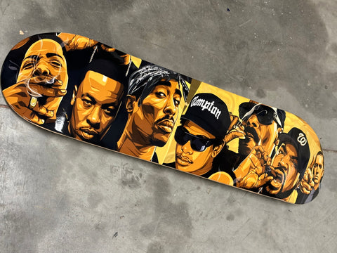 West Coast Rap Skateboard Deck