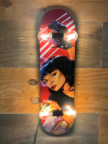 Pulp Fiction “Mia” Skateboard Lamp