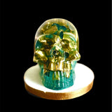 Emerald Green Skull w/ Brass Casings