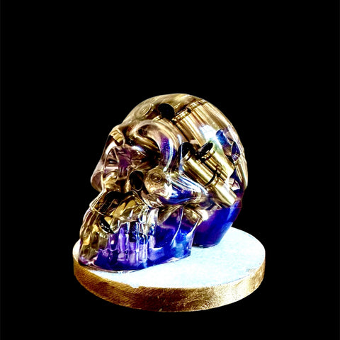 Purple Skull w/ Brass Casings