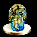 Blue Skull w/ Brass Casings