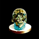 Ocean Blue Skull w/ Brass Casings