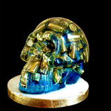 Blue Skull w/ Brass Casings