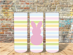 Solid Pink Bunny Tumbler