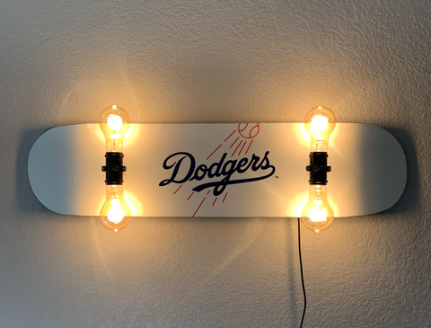 Los Angeles Dodgers Skateboard Lamp