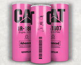 Pink CAT Oil Filter Tumbler (Clean)