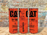 CAT Orange Oil Filter Tumbler