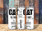 CAT White Oil Filter (Dirty)