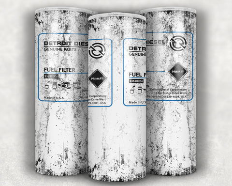 Detroit Diesel Fuel Filter Tumbler (Dirty)