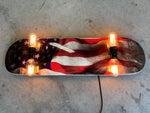 American Flag Skateboard Lamp