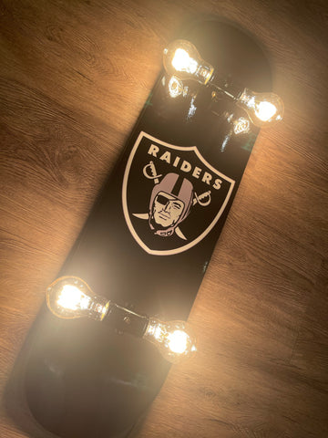 Raiders Skateboard Lamp