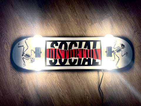 Social Distortion Skateboard Lamp