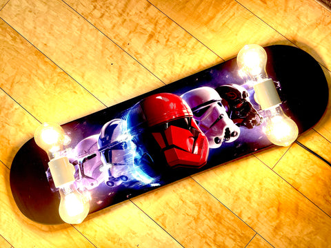 Battlefront Stormtrooper Helmets Skateboard Lamp