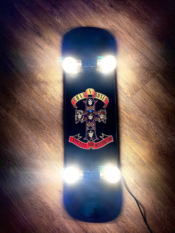 Guns N Roses Skateboard Lamp