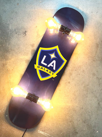 LA Galaxy Skateboard Lamp